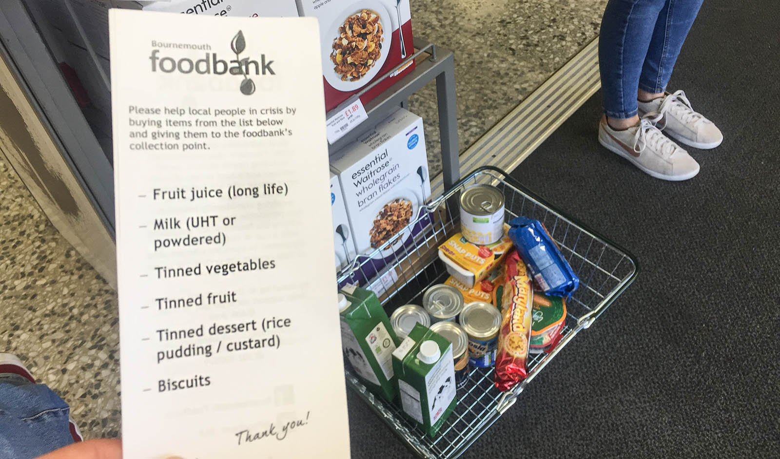 Foodbank Donation Shopping List - Bournemouth Foodbank