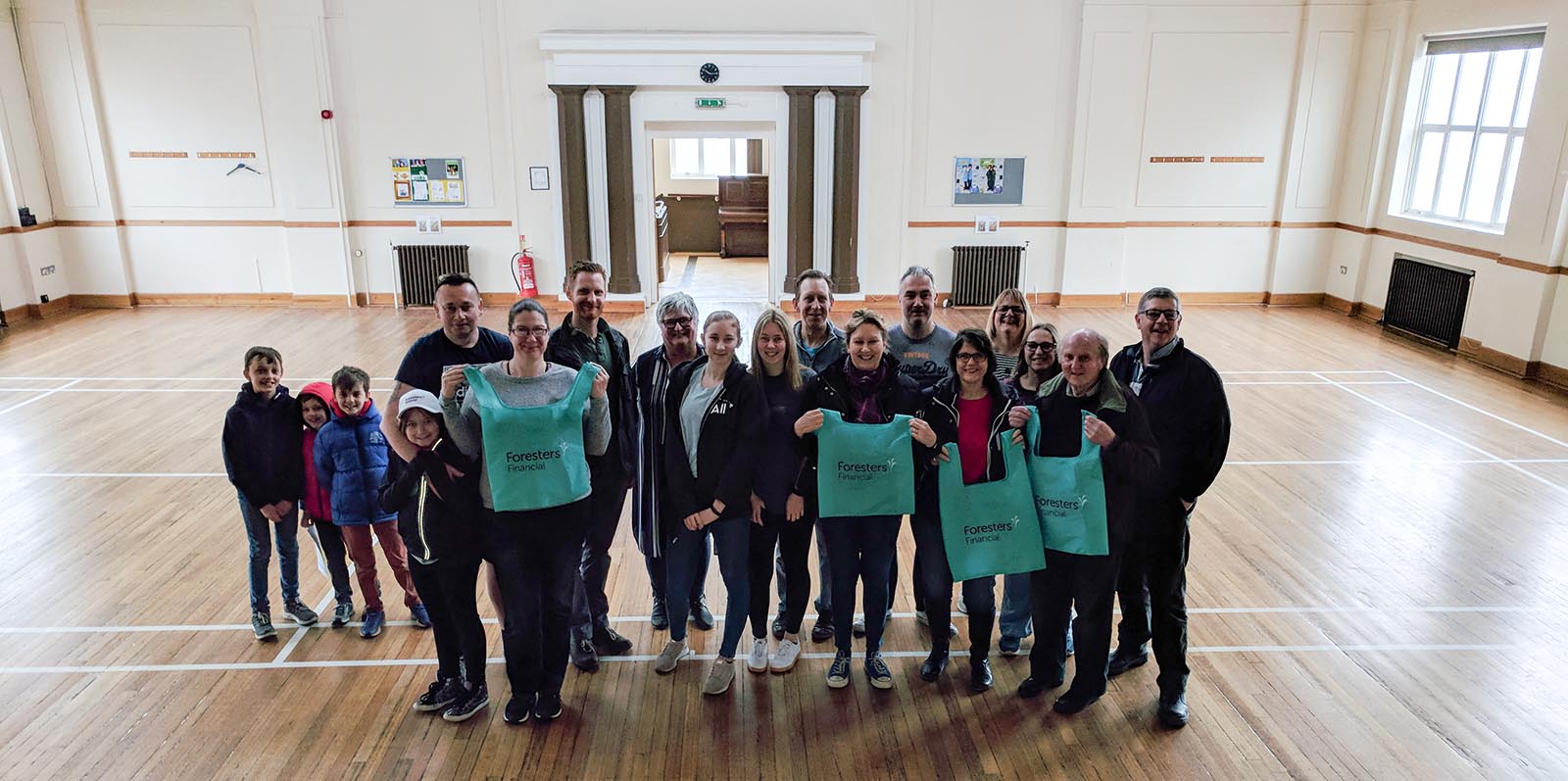 Foresters Financial Team helping out at the Foodbank