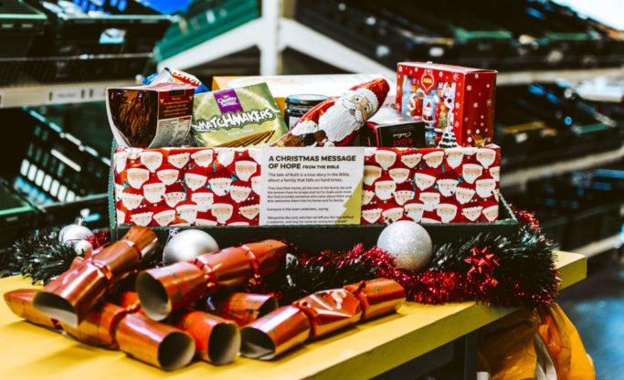 Bournemouth Foodbank Christmas Hamper Images