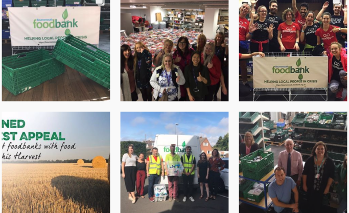 Follow Bournemouth Foodbank on Instagram