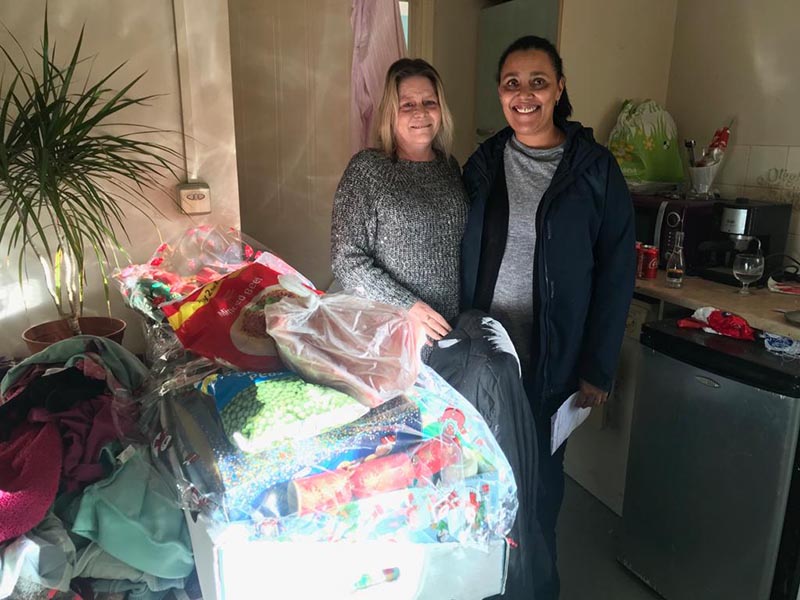 Delivering Christmas Hamper Bournemouth Foodbank
