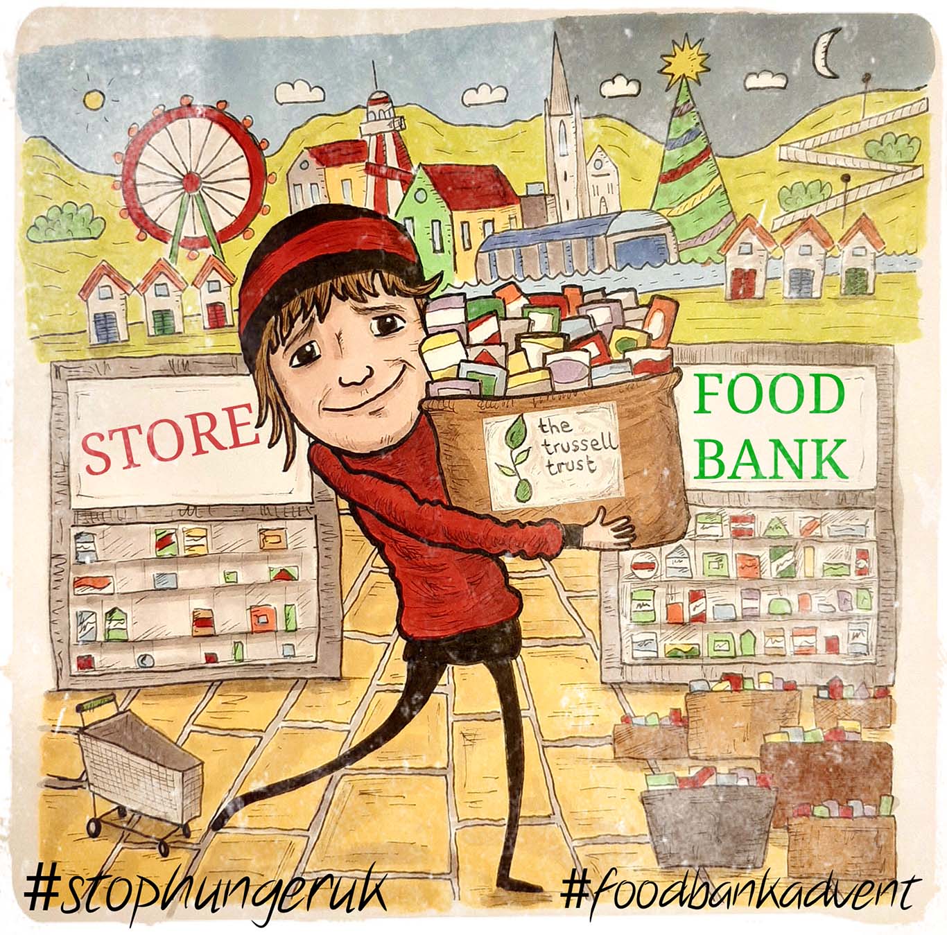 Bournemouth Foodbank Reverse Advent Artwork